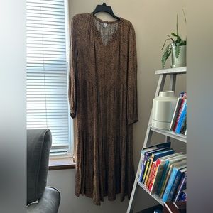 Old Navy Tiered Leopard Dress